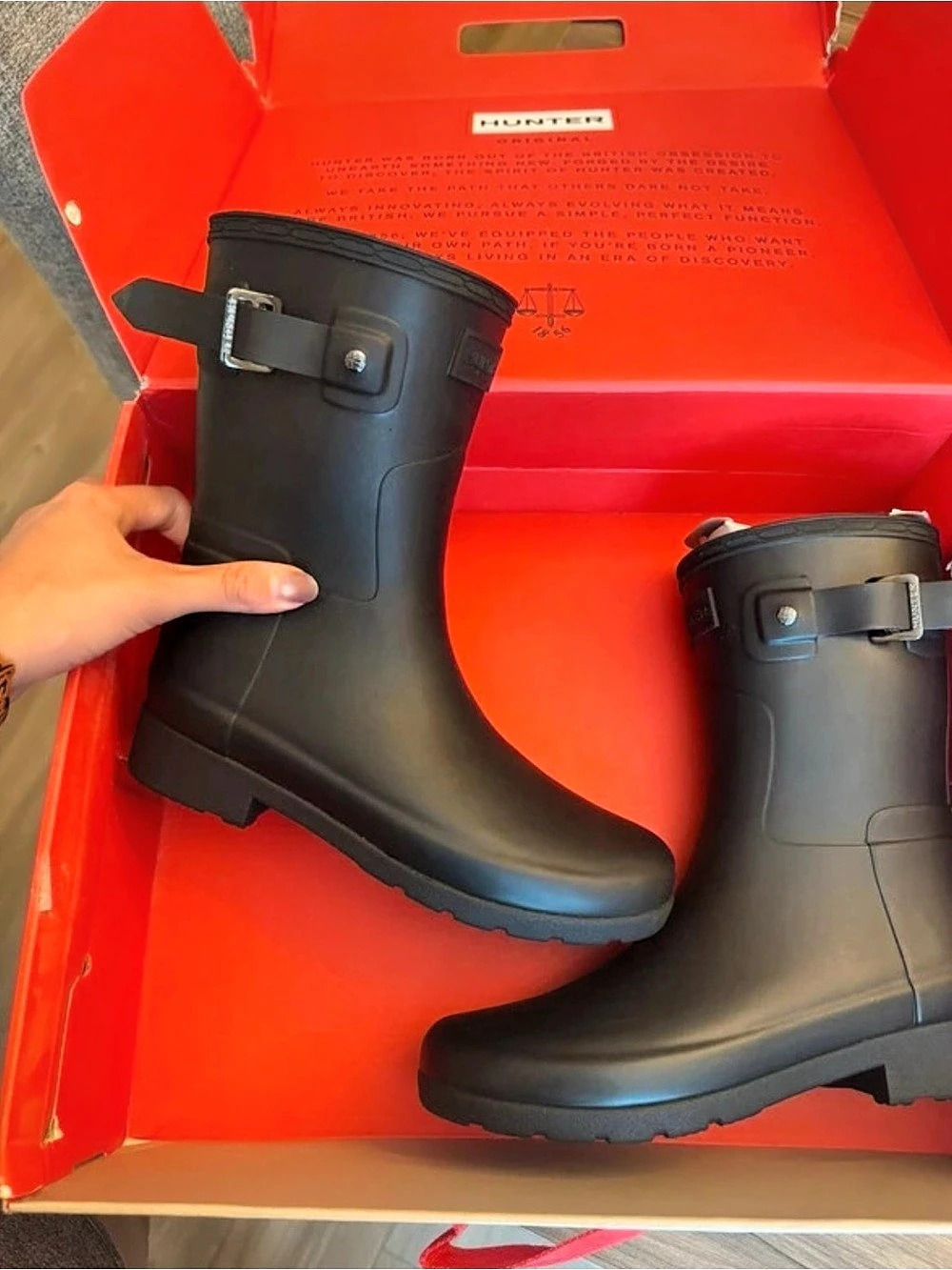 Hunter Original Short Rain Boot Black